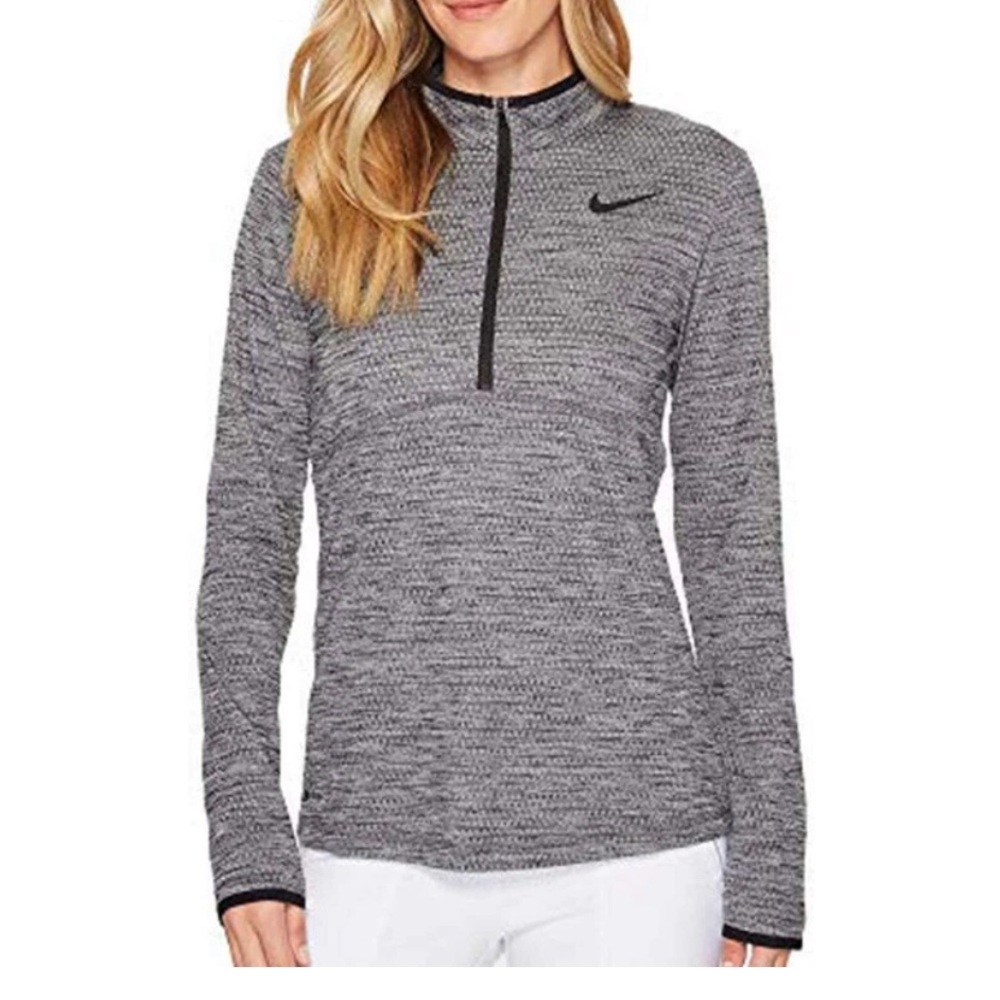 Nike golf half zip up grey long sleeve size small